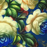 Поднос с росписью "Розы на синем" 47*37 см, арт. А-3.1