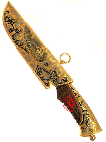 Сувенирный нож Вавилон "Рысь" Златоуст