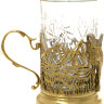 Подстаканник Златоуст позолоченный - Набор для чая "Овен"